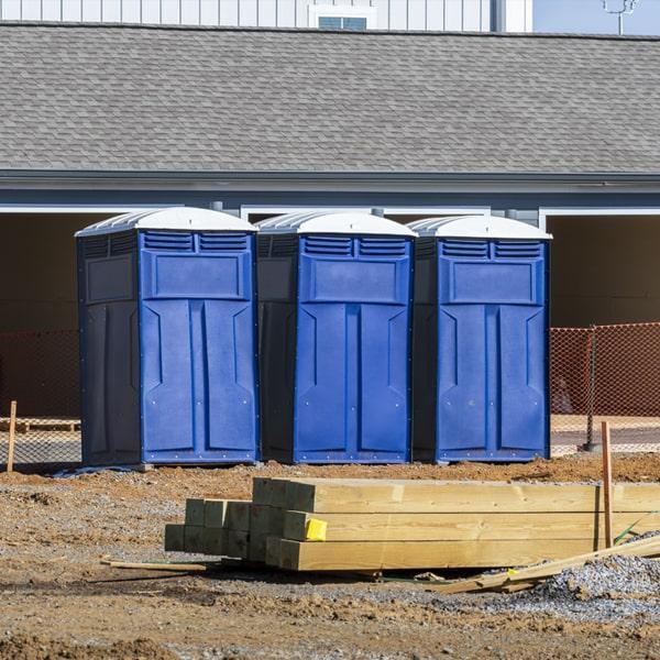 Heavy-duty construction site porta potty in Reading, Pennsylvania